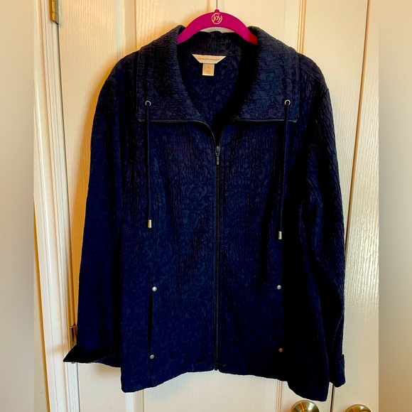 Christopher & banks navy blue jacket. - Picture 1 of 7